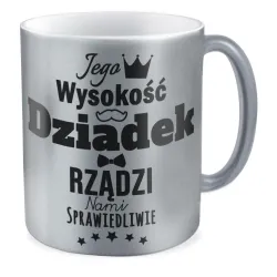 Kubek srebrny dla DZIADKA Rządzi nam sprawiedliwie